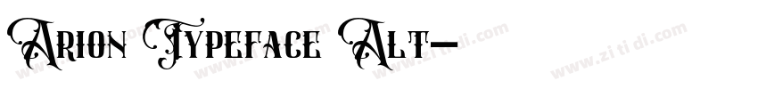 Arion Typeface Alt字体转换